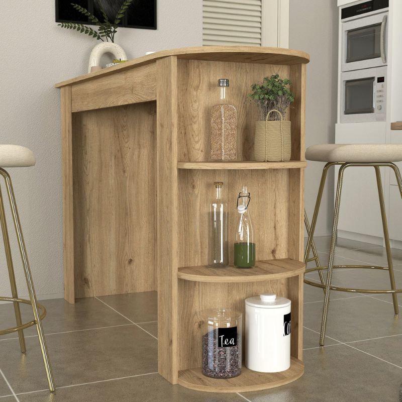 Τραπέζι μπαρ Vigne Megapap χρώμα sepet oak 150x51,6x101,8εκ. - Hippiehome.gr