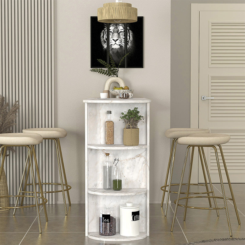 Τραπέζι μπαρ Vigne Megapap χρώμα λευκό εφέ μαρμάρου 150x51,6x101,8εκ. - Hippiehome.gr