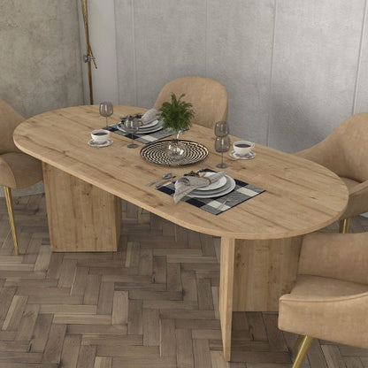 Τραπέζι Cortado Megapap χρώμα sapphire oak 200x90x74εκ. - Hippiehome.gr