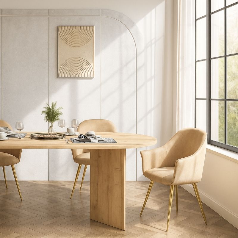 Τραπέζι Cortado Megapap χρώμα sapphire oak 200x90x74εκ. - Hippiehome.gr