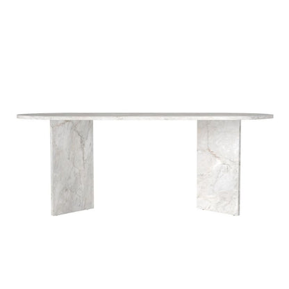 Τραπέζι Cortado Megapap χρώμα λευκό εφέ μαρμάρου 200x90x74εκ. - Hippiehome.gr