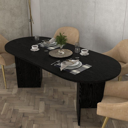 Τραπέζι Cortado Megapap χρώμα sencron black 200x90x74εκ. - Hippiehome.gr