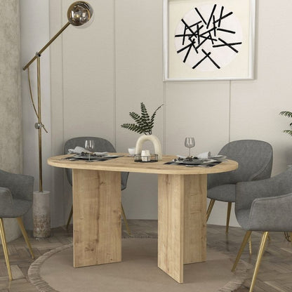 Τραπέζι Cortado Megapap χρώμα sapphire oak 138x80x75εκ. - Hippiehome.gr