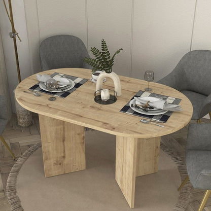 Τραπέζι Cortado Megapap χρώμα sapphire oak 138x80x75εκ. - Hippiehome.gr