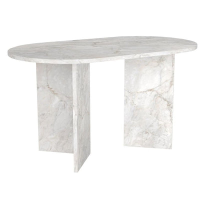 Τραπέζι Cortado Megapap χρώμα λευκό εφέ μαρμάρου 138x80x75εκ. - Hippiehome.gr