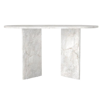 Τραπέζι Cortado Megapap χρώμα λευκό εφέ μαρμάρου 138x80x75εκ. - Hippiehome.gr