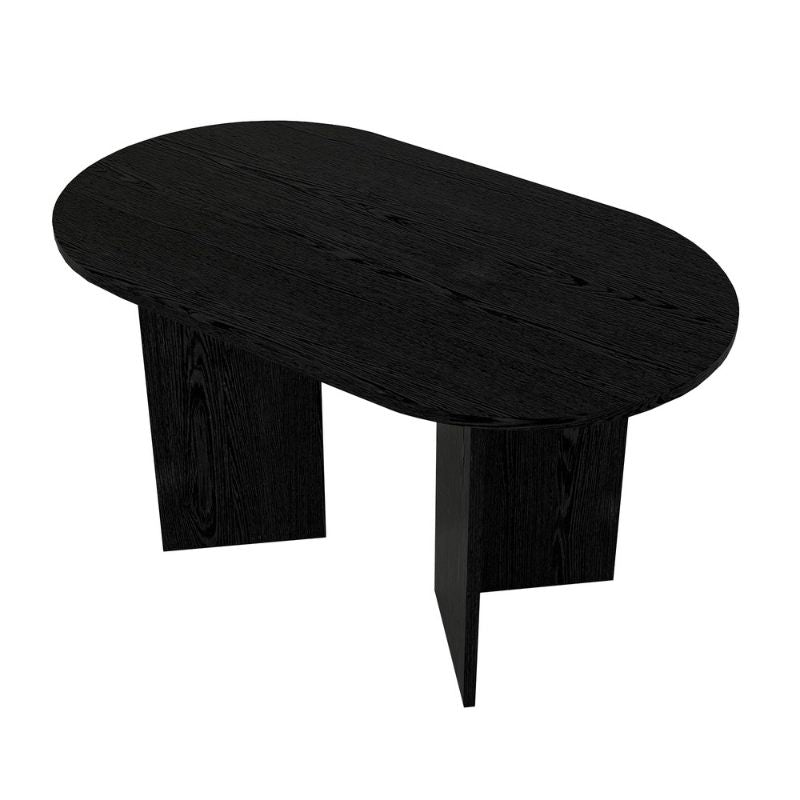 Τραπέζι Cortado Megapap χρώμα sencron black 138x80x75εκ. - Hippiehome.gr