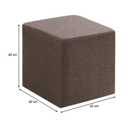 Kare Megapap stool fabric color brown 40x40x40cm.