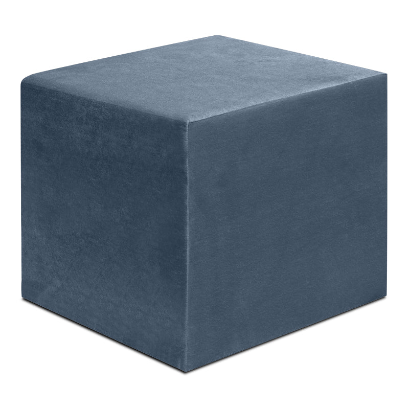 Σκαμπώ April Megapap βελούδινο χρώμα ανθρακί 40x40x40εκ. - Hippiehome.gr