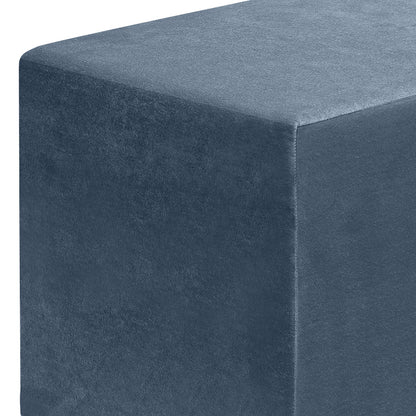 Σκαμπώ April Megapap βελούδινο χρώμα ανθρακί 40x40x40εκ. - Hippiehome.gr