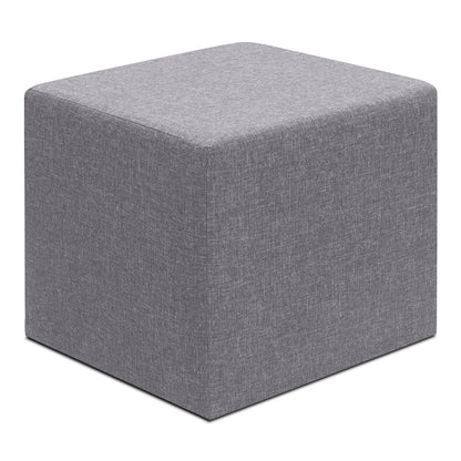 Σκαμπώ Linda Megapap υφασμάτινο χρώμα γκρι 40x40x40εκ. - Hippiehome.gr