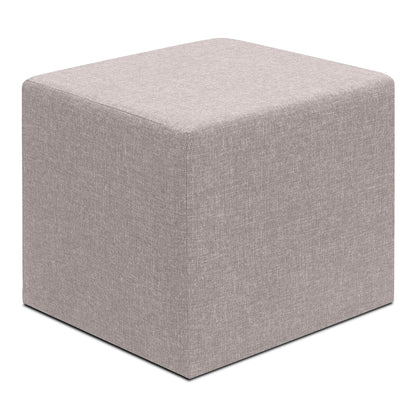 Σκαμπώ Linda Megapap υφασμάτινο χρώμα μπεζ 40x40x40εκ. - Hippiehome.gr