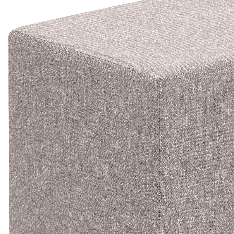Σκαμπώ Linda Megapap υφασμάτινο χρώμα μπεζ 40x40x40εκ. - Hippiehome.gr