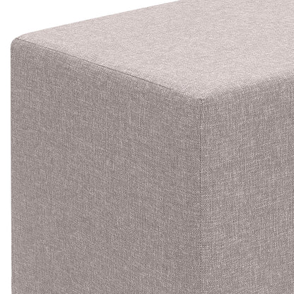 Σκαμπώ Linda Megapap υφασμάτινο χρώμα μπεζ 40x40x40εκ. - Hippiehome.gr