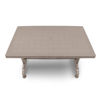 Τραπέζι πολυπροπυλενίου Callan Megapap χρώμα cappuccino 120x70x73εκ. - Hippiehome.gr