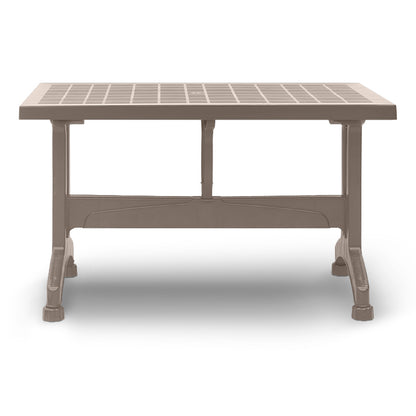 Τραπέζι πολυπροπυλενίου Callan Megapap χρώμα cappuccino 140x80x73εκ. - Hippiehome.gr