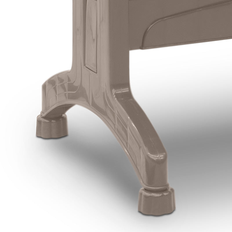 Τραπέζι πολυπροπυλενίου Callan Megapap χρώμα cappuccino 140x80x73εκ. - Hippiehome.gr