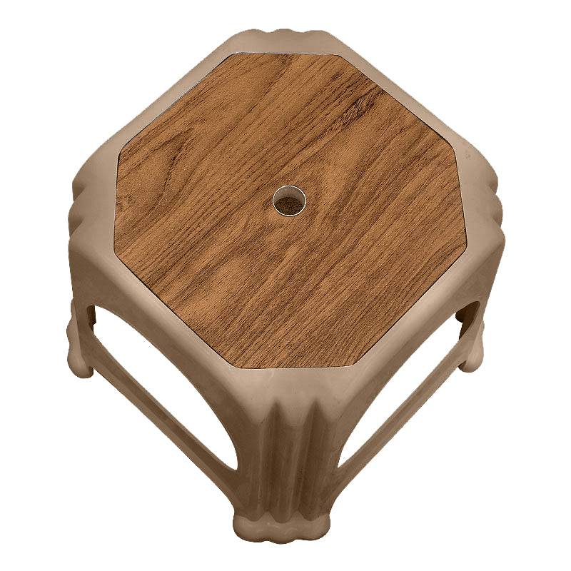 Σκαμπώ πολυπροπυλενίου στοιβαζόμενο Desia Megapap χρώμα μπεζ 35x35x32εκ. - Hippiehome.gr