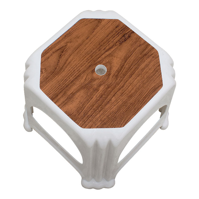 Σκαμπώ πολυπροπυλενίου στοιβαζόμενο Desia Megapap χρώμα λευκό 35x35x32εκ. - Hippiehome.gr