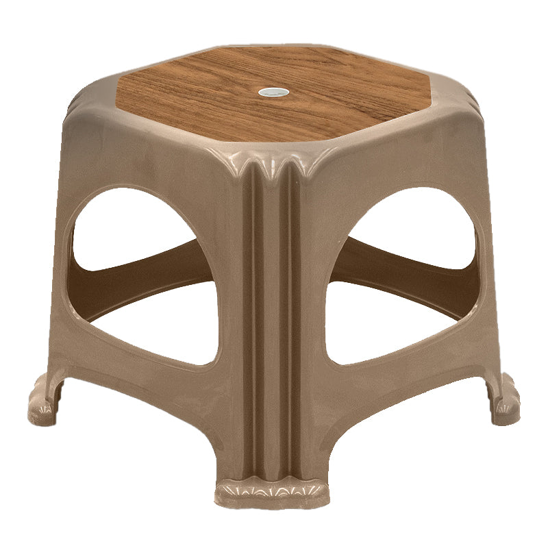 Σκαμπώ πολυπροπυλενίου στοιβαζόμενο Desia Megapap χρώμα μπεζ 35x35x32εκ. - Hippiehome.gr