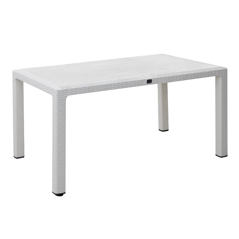 Τραπέζι πολυπροπυλενίου Kalan Megapap χρώμα λευκό 150x90x75εκ. - Hippiehome.gr