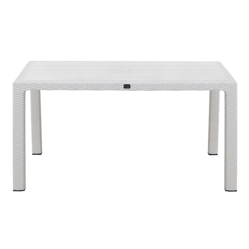 Τραπέζι πολυπροπυλενίου Kalan Megapap χρώμα λευκό 150x90x75εκ. - Hippiehome.gr