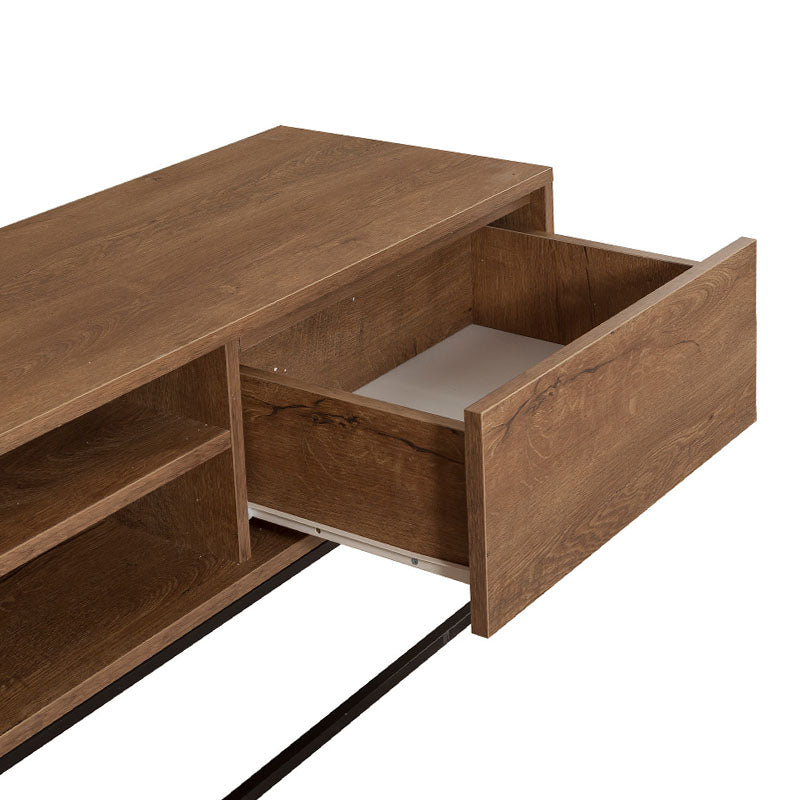 Έπιπλο τηλεόρασης Amedeo Megapap χρώμα καρυδί 180x40x50εκ. - Hippiehome.gr
