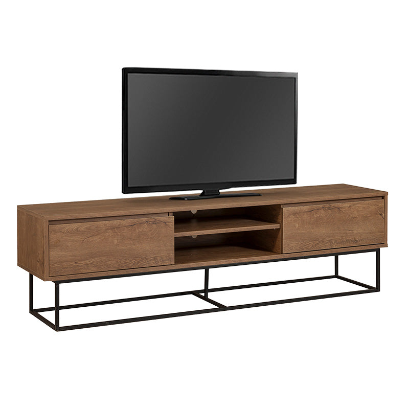 Έπιπλο τηλεόρασης Amedeo Megapap χρώμα καρυδί 180x40x50εκ. - Hippiehome.gr