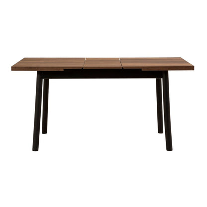 Τραπέζι Jemmy Megapap επεκτεινόμενο χρώμα καρυδί - μαύρο 120/153x75x77εκ. - Hippiehome.gr