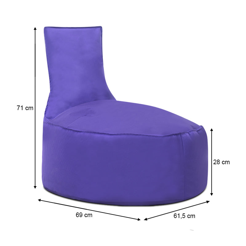 Πουφ παιδικό Bingo Megapap 100% αδιάβροχο χρώμα μωβ - Hippiehome.gr