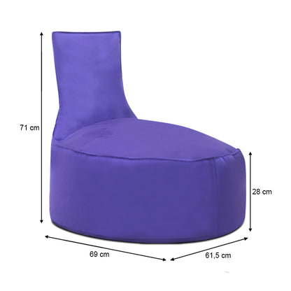 Πουφ παιδικό Bingo Megapap 100% αδιάβροχο χρώμα μωβ - Hippiehome.gr