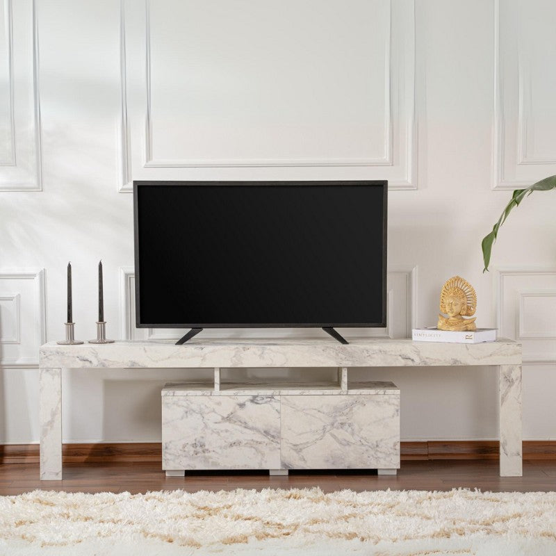 Έπιπλο τηλεόρασης Enclave Megapap χρώμα εφέ μαρμάρου 180x31,3x50εκ. - Hippiehome.gr