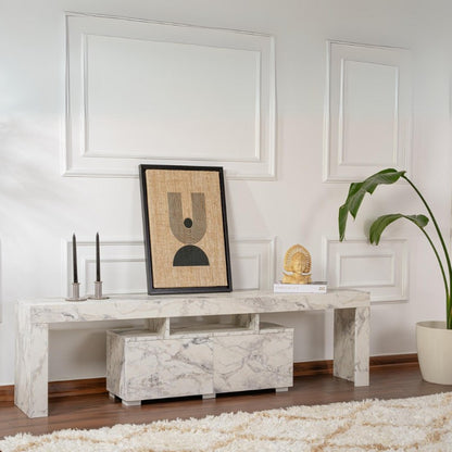 Έπιπλο τηλεόρασης Enclave Megapap χρώμα εφέ μαρμάρου 180x31,3x50εκ. - Hippiehome.gr