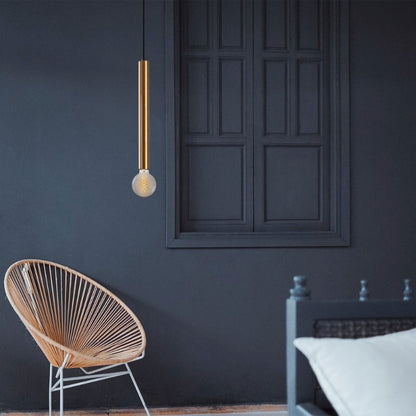 Φωτιστικό οροφής Lizy I Megapap E27 μεταλλικό μονόφωτο χρώμα χρυσό vintage Ø4x139εκ. - Hippiehome.gr