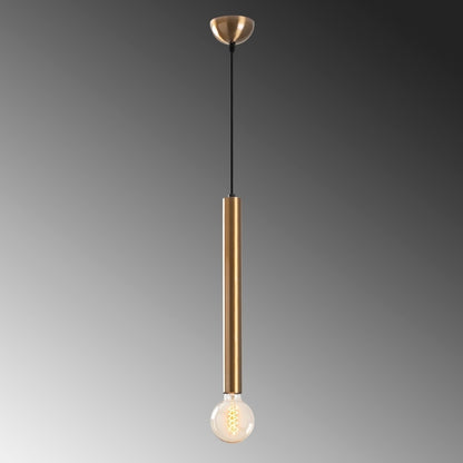 Φωτιστικό οροφής Lizy I Megapap E27 μεταλλικό μονόφωτο χρώμα χρυσό vintage Ø4x139εκ. - Hippiehome.gr