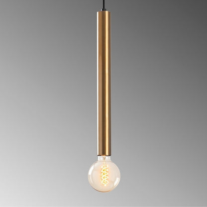 Φωτιστικό οροφής Lizy I Megapap E27 μεταλλικό μονόφωτο χρώμα χρυσό vintage Ø4x139εκ. - Hippiehome.gr