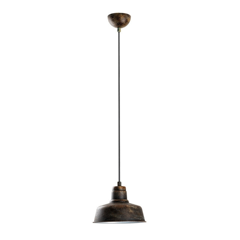 Φωτιστικό οροφής Vinci Megapap E27 μεταλλικό μονόφωτο χρώμα χάλκινο vintage Ø19x108εκ. - Hippiehome.gr