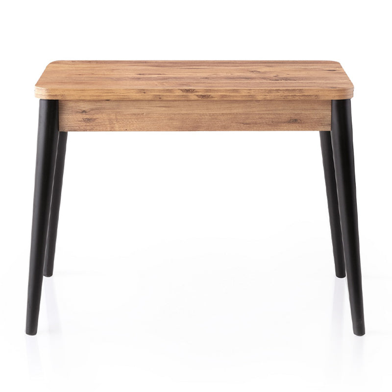 Τραπέζι Dolunay Megapap επεκτεινόμενο χρώμα atlantic pine - μαύρο 100x60(120x100)x79,5εκ. - Hippiehome.gr