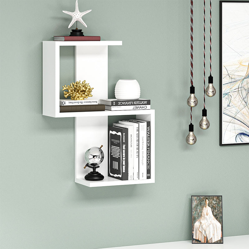 Ραφιέρα τοίχου Octa Megapap χρώμα λευκό 45x16,4x60εκ. - Hippiehome.gr
