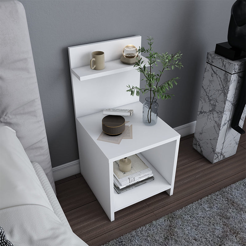 Κομοδίνο Ulman Megapap χρώμα λευκό 35x37x72εκ. - Hippiehome.gr
