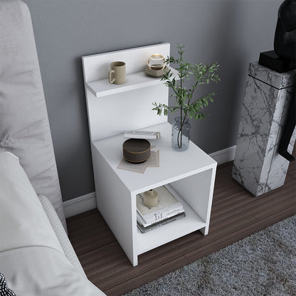 Κομοδίνο Ulman Megapap χρώμα λευκό 35x37x72εκ. - Hippiehome.gr