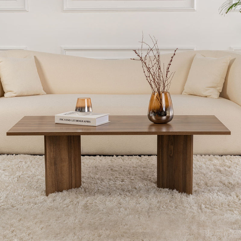 Τραπεζάκι σαλονιού Sabin Megapap χρώμα καρυδί 119x60x40εκ. - Hippiehome.gr