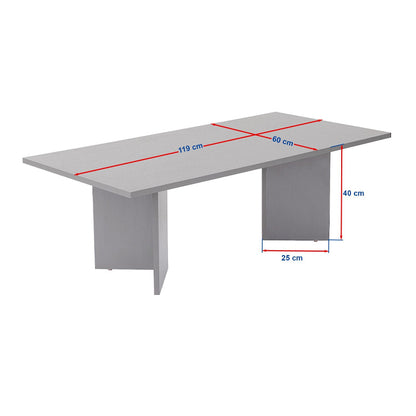 Τραπεζάκι σαλονιού Sabin Megapap χρώμα καρυδί 119x60x40εκ. - Hippiehome.gr