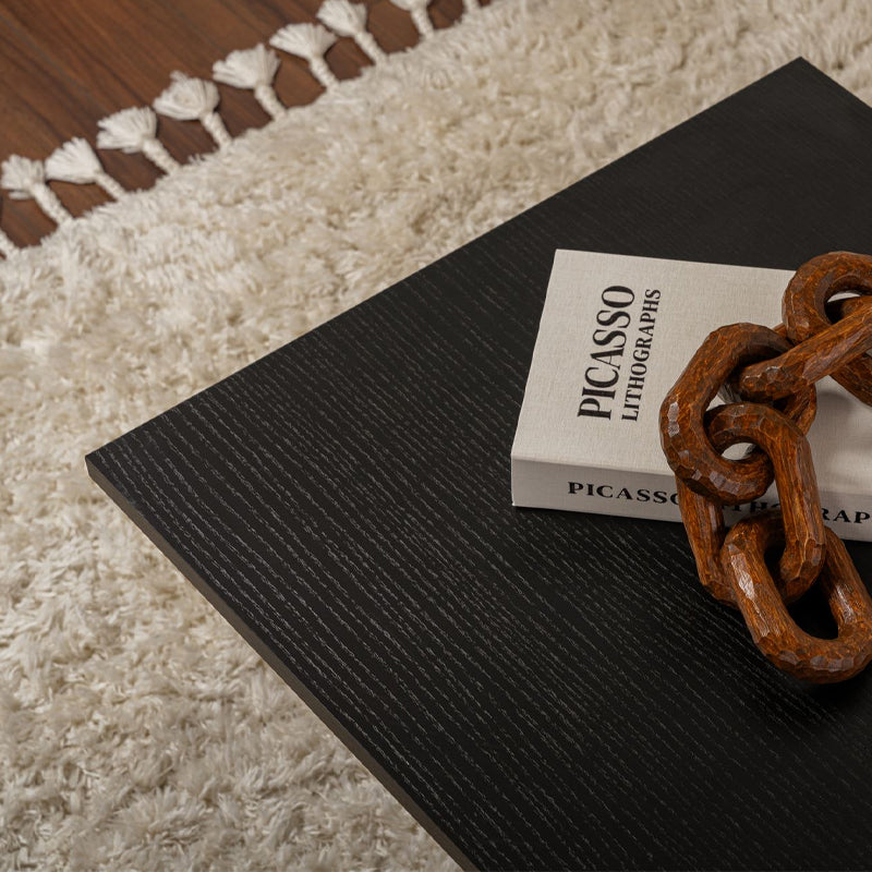 Τραπεζάκι σαλονιού Sabin Megapap χρώμα μαύρο 119x60x40εκ. - Hippiehome.gr