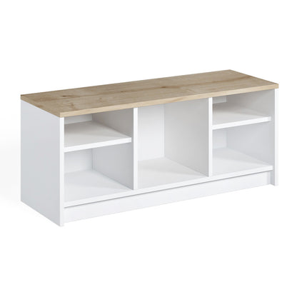 Παπουτσοθήκη London Megapap χρώμα λευκό - sapphire oak 100x35x40εκ. - Hippiehome.gr