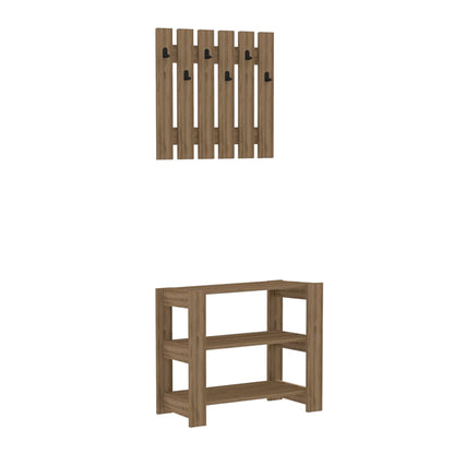 Έπιπλο εισόδου Friends Megapap χρώμα καρυδί 69,8x33,6x60εκ. - Hippiehome.gr