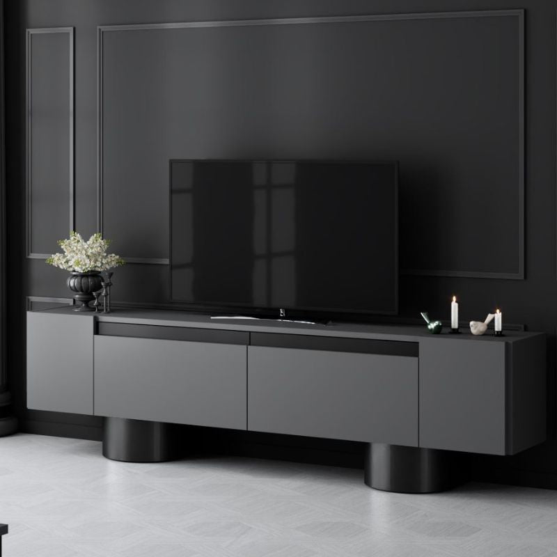 Έπιπλο τηλεόρασης Haven Megapap χρώμα ανθρακί 180x30x50εκ. - Hippiehome.gr