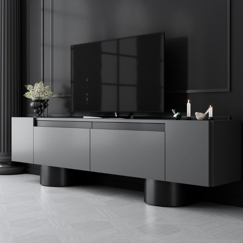 Έπιπλο τηλεόρασης Haven Megapap χρώμα ανθρακί 180x30x50εκ. - Hippiehome.gr