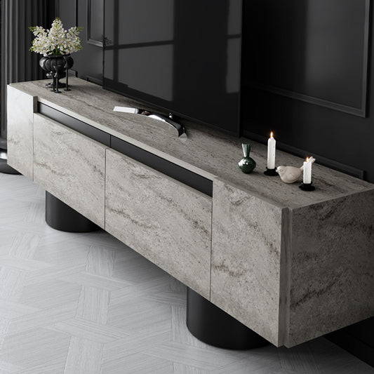 Έπιπλο τηλεόρασης Haven Megapap χρώμα travertine 180x30x50εκ. - Hippiehome.gr