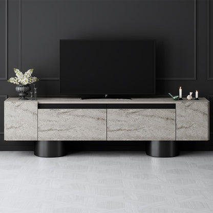 Έπιπλο τηλεόρασης Haven Megapap χρώμα travertine 180x30x50εκ. - Hippiehome.gr